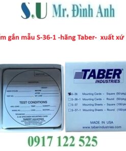 Tấm gắn mẫu S-36-1 - Thiết bị chuyên dụng kiểm tra độ mài mòn từ Taber (USA)