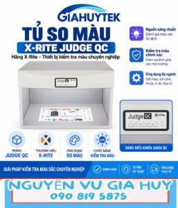 Tủ so màu X-Rite Judge QC cho phòng lab ngành may